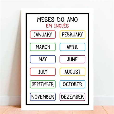 Ingles Meses Do Ano