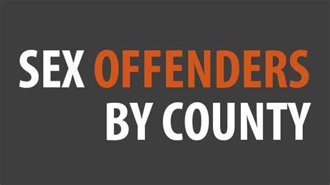 North Carolinas Sex Offenders By County