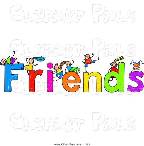 Free Friendship Clip Art Pal Clipart Of A Children With Friends Text