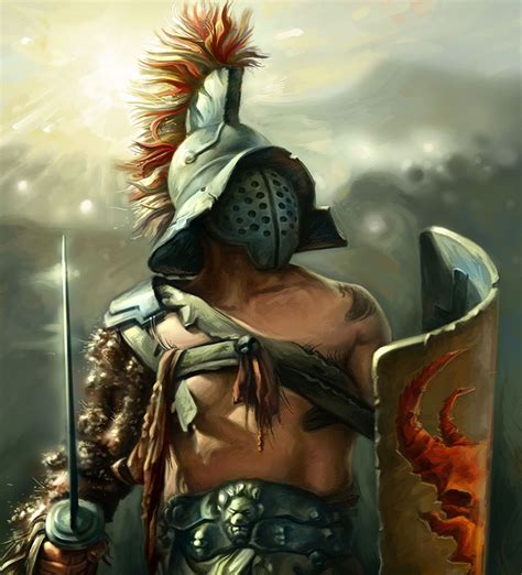 Gladiator Warrior In The Coliseum Spartan Warrior Viking Warrior