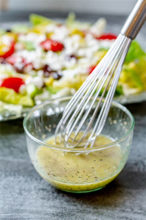 Homemade Mediterranean Salad Dressing Recipe With Greek Salad