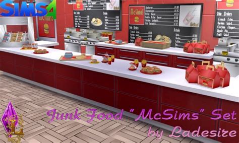 Ladesire Creative Corner Mcsims Junk Food Conversion From Ts2 Sims 4