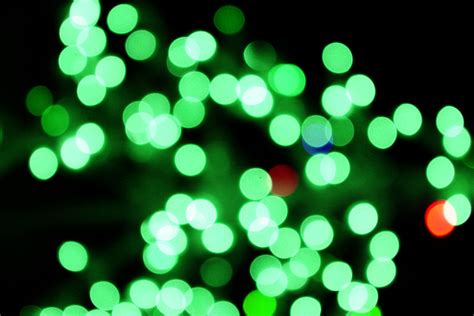 Blurred Christmas Lights Green Picture Free Photograph Photos