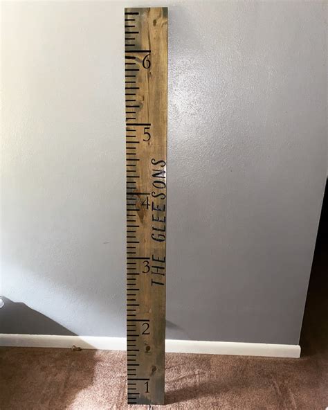 6 Foot Growth Ruler Etsy