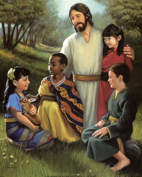 Jesus With Children Higher Density Blog