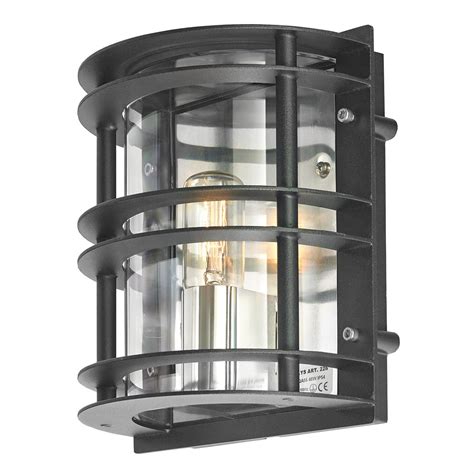 Stockholm Ip54 Outdoor Wall Clear Polycarbonate The Lighting Superstore