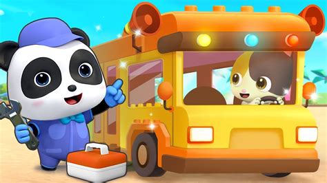 Baby Panda Pretend Play Driving Bus Cars For Kids Kids Songs Kids