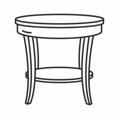 Desk End Table Furniture Household Interior Side Table Table Icon