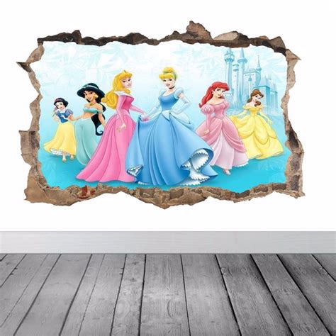 Disney Princesses Hole In The Wall Full Colour Feature Sticker Decal