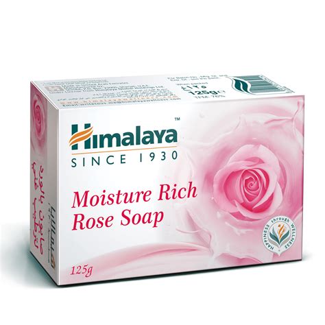 Himalaya Moisture Rich Rose Soap 125g Hydrates And Soothes The Skin