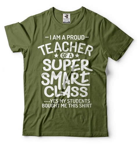 Teacher T Shirt Funny Proud Teacher Back To School Tee Shirt Etsy