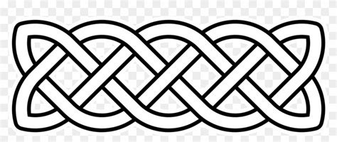 The completed blocks follow the same 4's theory. Open - Simple Celtic Knot Border, HD Png Download ...