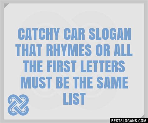 People become slugs when they do drugs. 30+ Catchy Car That Rhymes Or All The First Letters Must ...