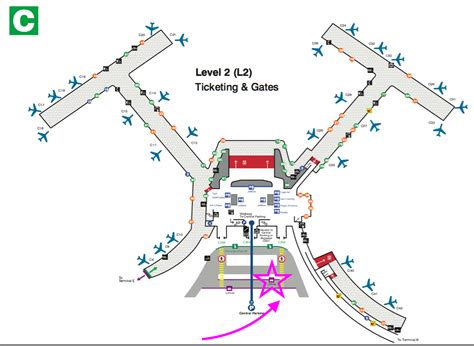 Logan Terminal C Map Path Map