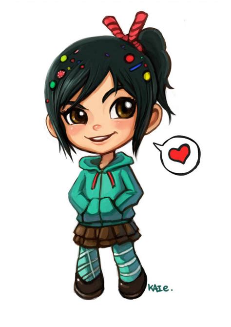 Vanellope By Kai E Soh On Deviantart Drawing Cartoon Characters