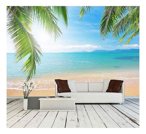 Wall26 Palm And Tropical Beach Removable Wall Mural Self Adhesive