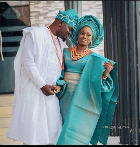 Emerald Green Couple African Traditional Wedding Ph