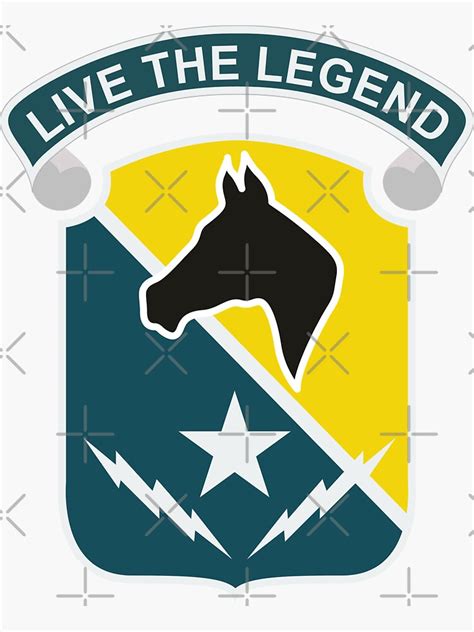Army Special Troops Battalion 1st Cavalry Division Sticker By