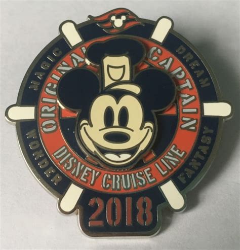 Mickey Mouse Original Captain Disney Cruise Line Logo 2018 Pin And Pop