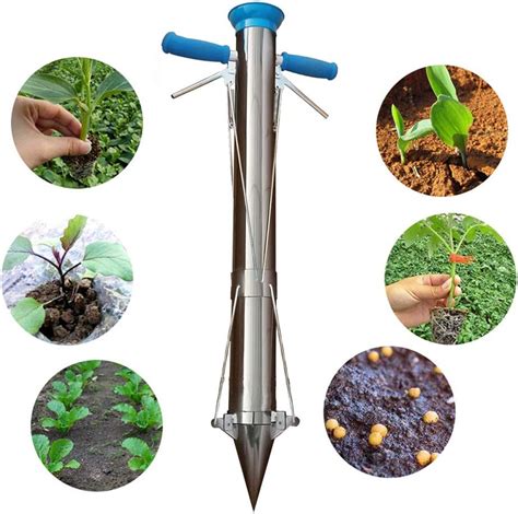 Bulb Planter Tools And Vegetable Seedling Transplanter Two Handles With