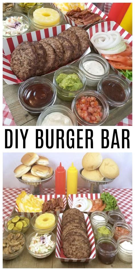 Burger Bar Party Idea Making Time For Mommy Bbq Party Food Burger