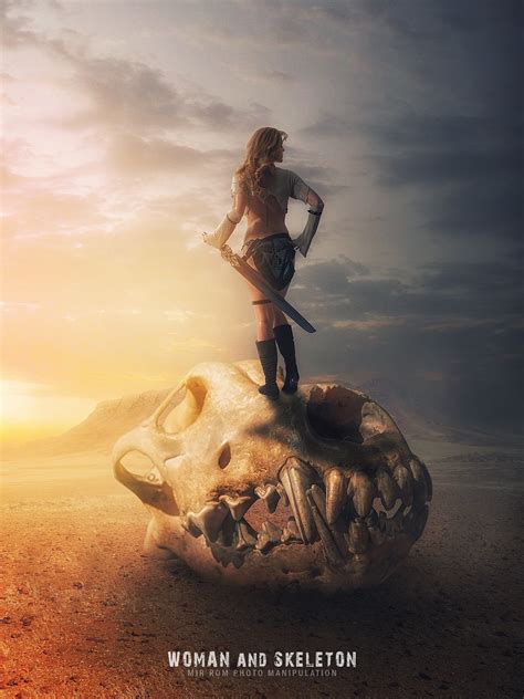 Photoshop Tutorial Photo Manipulation a Woman and Skeleton