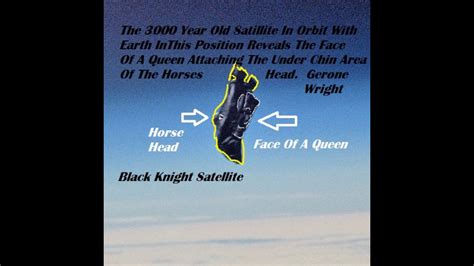 3000 Year Old Black Knight Satellite In Orbit With Earth Is A Sculpted
