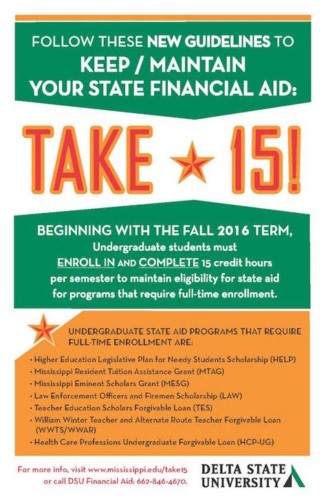 Maybe you would like to learn more about one of these? State financial aid now requires 15-hour course load ...