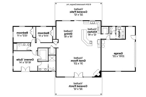 Ranch floor plans often combine living and dining areas into one, with a hallway that leads to the family room and bedrooms in the. Simple Ranch House Plans with Basement Elegant Ranch House ...
