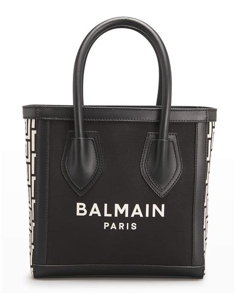 Balmain B Army Logo Monogram Shopper Tote Bag Neiman Marcus