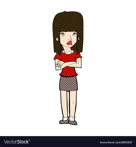 Cartoon Girl Standing On Pencil Royalty Free Vector Image Hot Sex Picture
