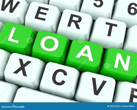 Loan Keys Show Lending Or Funding Stock Illustration Illustration Of