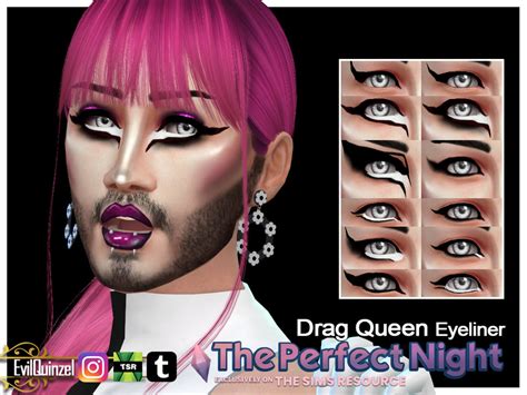 Drag Queen Eyeliner By Evilquinzel At Tsr Sims 4 Updates
