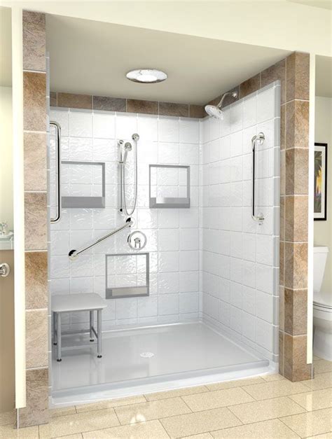 Commercial Ada Shower Stalls Handicap Accessible Showers In Bestbath Showers Tubs