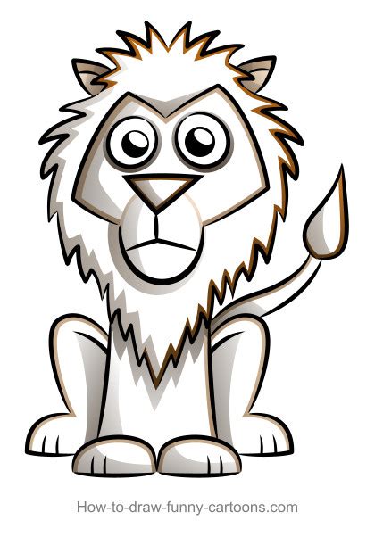 Draw this cute lion by following this drawing lesson. Lion drawings (Sketching + vector)
