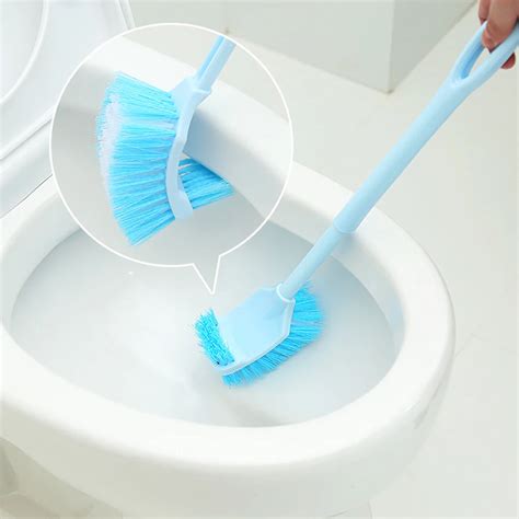 Unique Design Long Handle Toilet Bowl Brush Scrubber Cleaner Double Side Bathroom Cleaning Brush