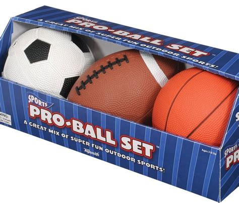Ball Set Pro Football Basketball Kids Soccerball Toysmith Mini Sports