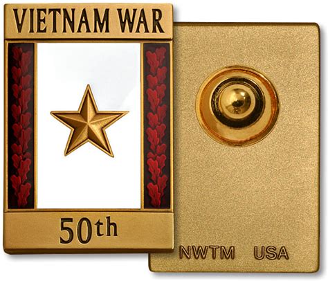 Vietnam War 50th Anniversary Gold Star Commemorative Insignia