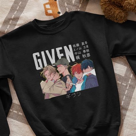 Given Anime All Cast T Shirt Anime Given T Shirt Given Etsy