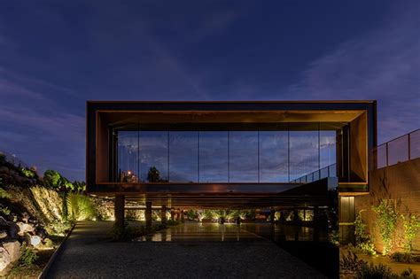 Mmv Arquitectos Elevates A Corten Steel Clad Volume For Events Space In