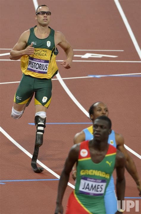 Photo South Africas Oscar Pistorius Finishes Last In Mens 400m