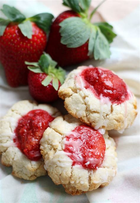 Refined (white) flour and added sugar. Paleo Strawberry Coconut Thumbprint Cookies (Gluten-Free, Vegan) | Recipe | Sugar free desserts ...