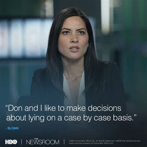 Olivia Munn As Sloan Sabbith In The Newsroom Tv Show Quotes Newsroom
