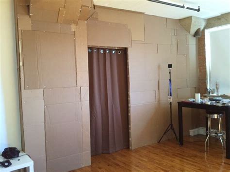 Cardboard Wall Is Surprisingly Well Built Hackaday
