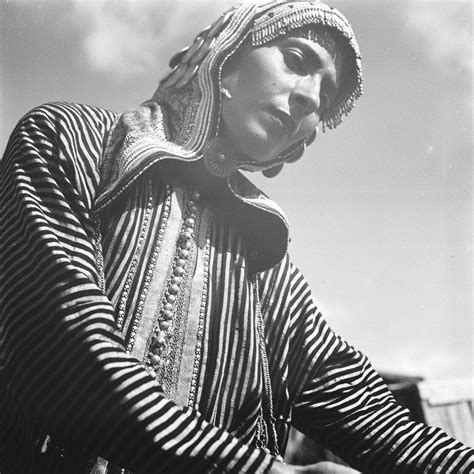 A Yemenite Jewish Young Woman In Traditional Garb 1946 Jewish Women