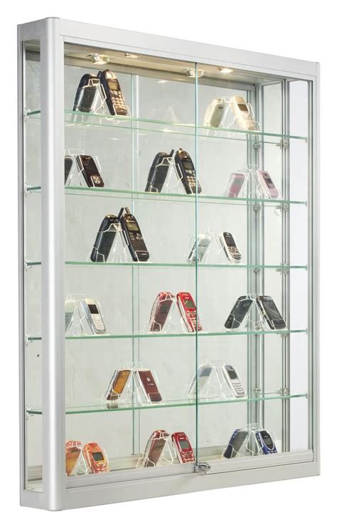 Can be hung directly on a wall or recessed into a wall. 3x4 Wall Mounted Display Case w/Slider Doors, Mirror Back ...