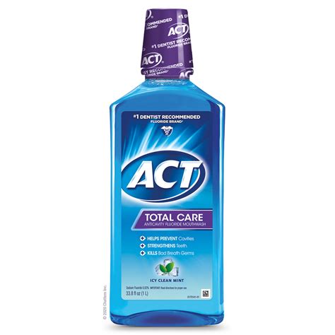 Act Total Care Anticavity Fluoride Mouthwash With 11 Alcohol Icy