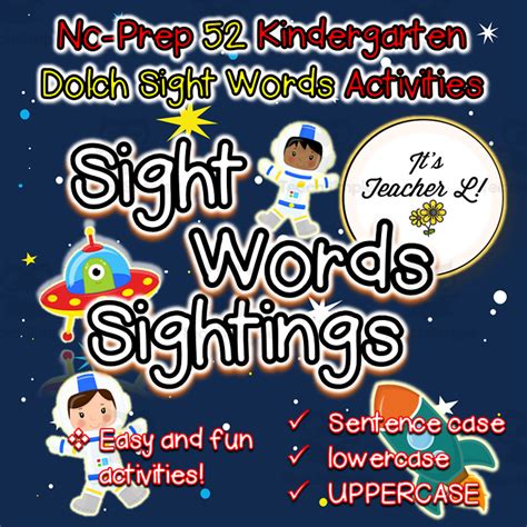 Kinder Dolch Sight Words Worksheets By Teach Simple