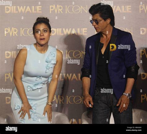 Bollywood Actors Kajol And Shah Rukh Khan During The Song Launch Of