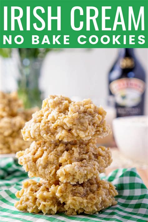 Add egg and vanilla, beating until combined. Irish Cream No Bake Cookies | Sugar and Soul
